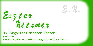 eszter nitsner business card